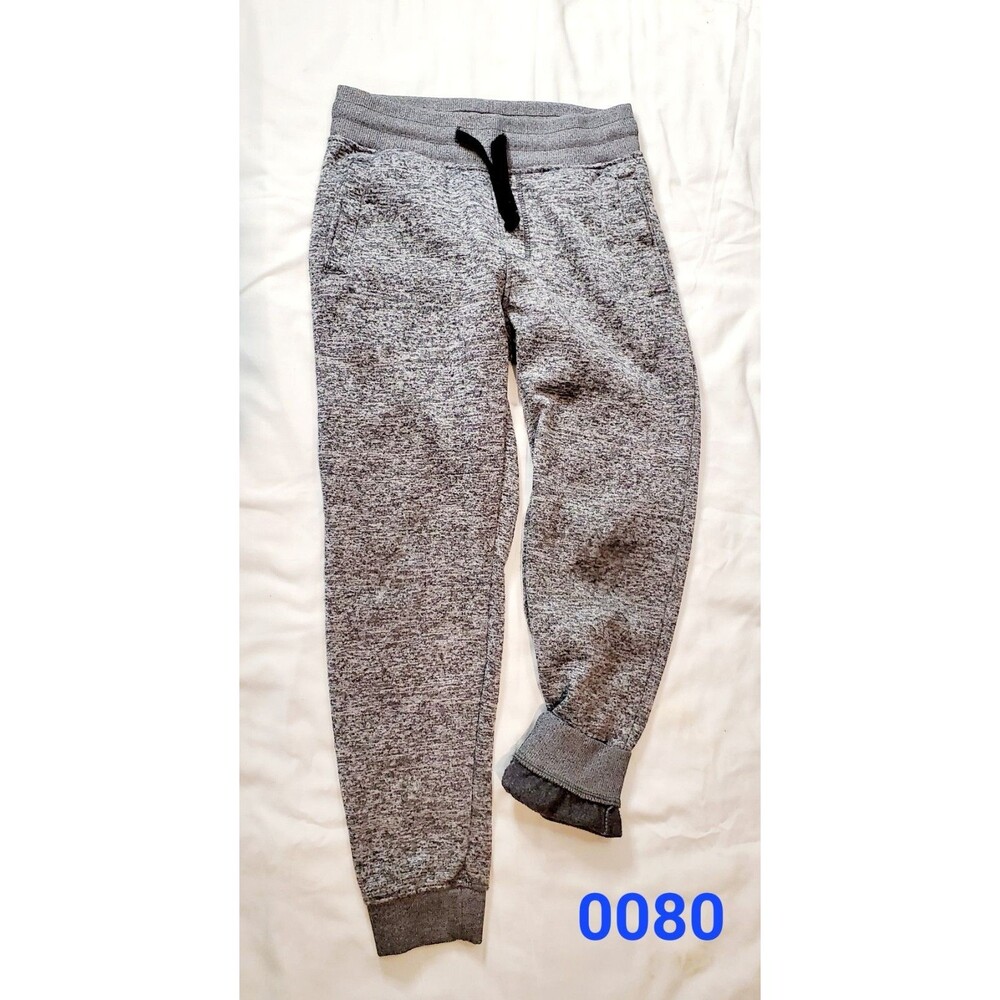 Boys Heathered Gray Joggers, Size small (8) - 0080